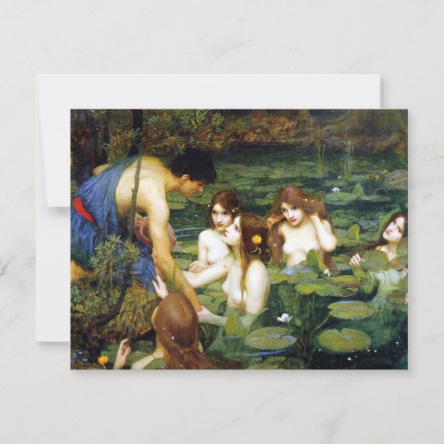 Waterhouse Hylas och Nymphs inbjudningar (Framsida)