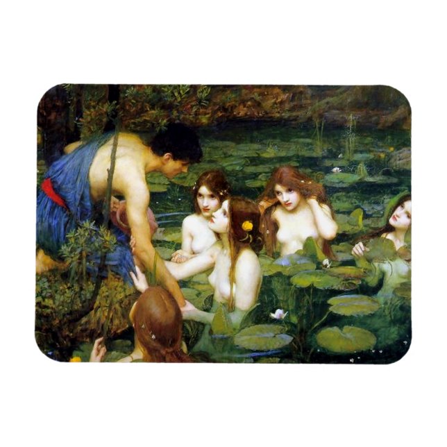 Waterhouse Hylas och Nymphs Magnet (Horisontell)