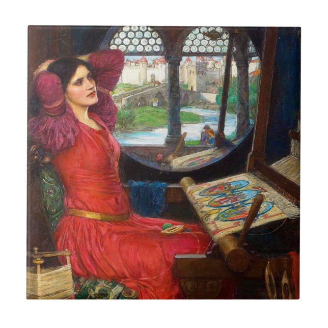 Waterhouse I Am Half-Sick of Shadows Kakelplatta (Framsidan)