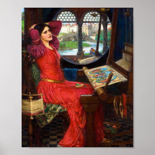 Waterhouse I Am Half-Sick of Shadows Poster (Framsidan)