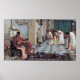 Waterhouse - Kejsare Honorius favoriter Poster