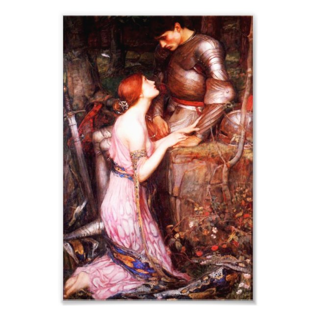 Waterhouse Lamia och Soldier Print Fototryck (Framsidan)