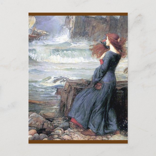 Waterhouse miranda, den lättaste kvinnans frakt ha vykort (Framsida)