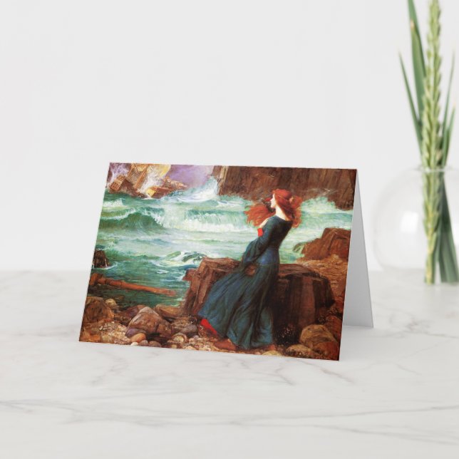 Waterhouse Miranda stormhälsningkortet Kort (Framsida)
