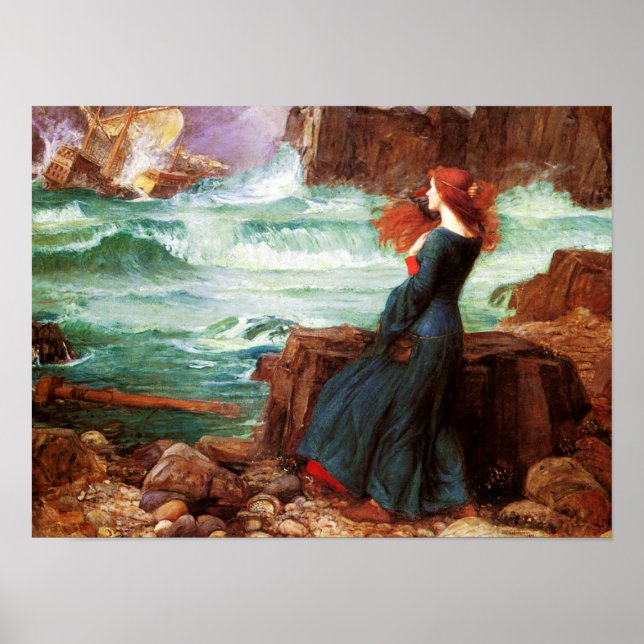 Waterhouse Miranda Tempest Poster (Framsidan)