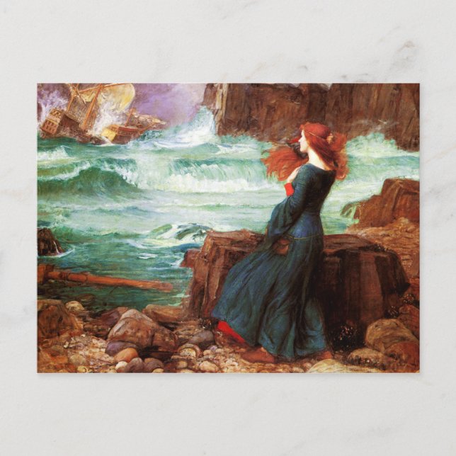 Waterhouse Miranda, Tempest-vykort Vykort (Framsida)