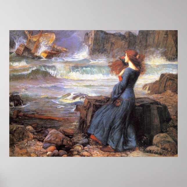 Waterhouse Miranda-The Tempest Poster (Framsidan)