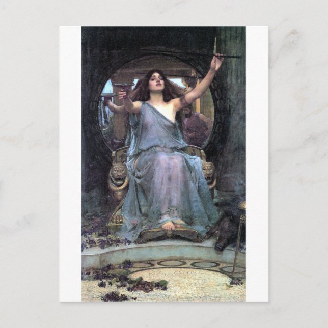 Waterhouse Offering Kopp Ulysses-kvinna Vykort (Framsida)