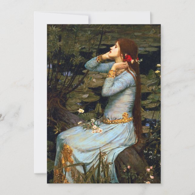 Waterhouse Ophelia Inbjudningar (Framsida)