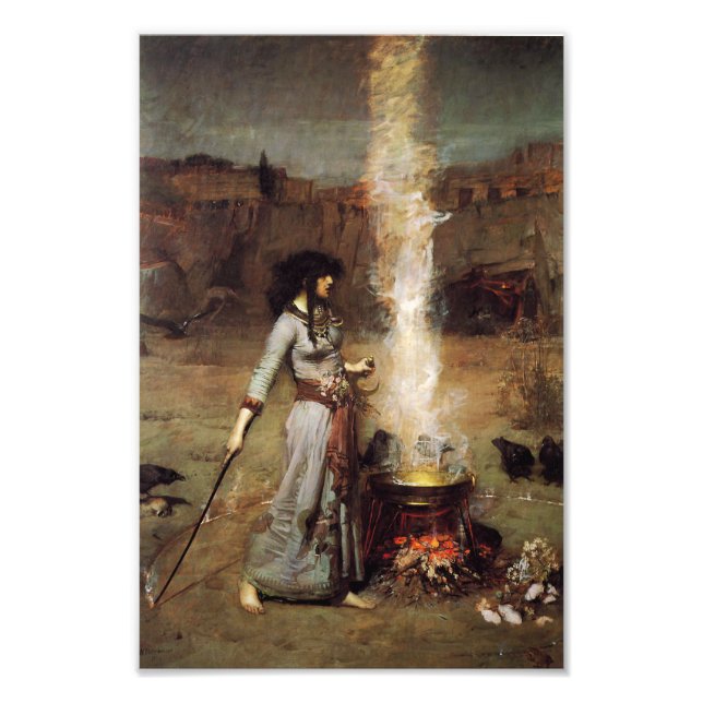 Waterhouse Skriv ut cirkeln Fototryck (Framsidan)