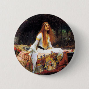 Waterhouse som damen av Shalott knäppas Knapp