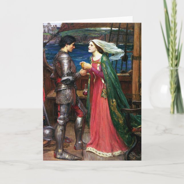 Waterhouse Tristan och Isolde hälsningkort Kort (Framsida)