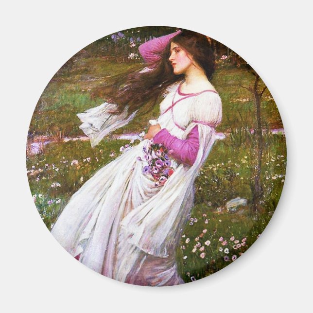 Waterhouse Windblommor Magnet (Framsidan)