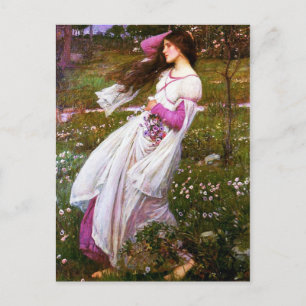 Waterhouse Windblommor Vykort