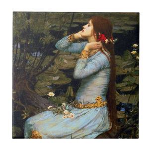 Waterhousen Ophelia belägger med tegel Kakelplatta