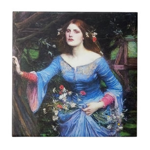 Waterhousen Ophelia belägger med tegel Kakelplatta