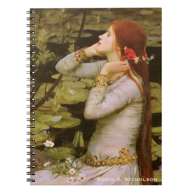 WaterhouseOphelia personlig Anteckningsbok Med Spiral (Framsidan)