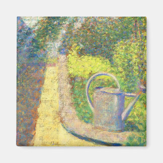Watering can Garden av Georges Seurat Magnet