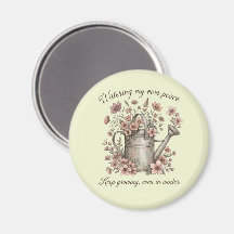 Watering My Own Peace Vintage Floral Botanical