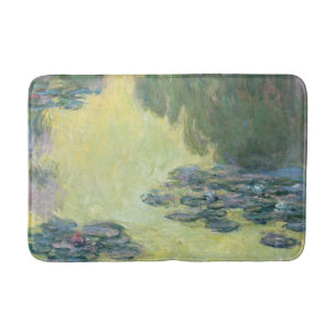 Waterlilies 1907, Monet, Fransk Impressionism Art. Badrumsmatta