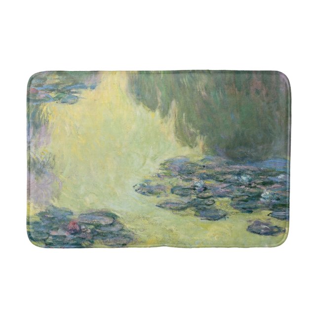 Waterlilies 1907, Monet, Fransk Impressionism Art. Badrumsmatta (Framsidan)