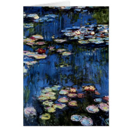 Waterlilies 1914 hälsningskort