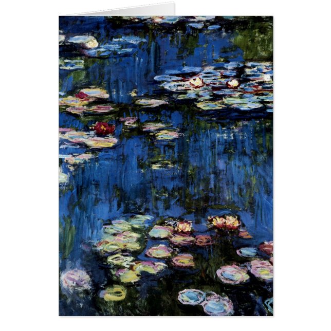 Waterlilies 1914 hälsningskort (Framsidan)