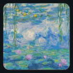 Waterlilies, 1916-1919 av Claude Monet Fyrkantigt Klistermärke<br><div class="desc">Claude Monet - Waterlilies,  1916-1919. Oscar-Claude Monet (1840-1926) var en Fransk målare och grundare av en imponerande målning som ses som en nyckel prekursor till modernisering,  särskilt i hans försök att måla naturen som han uppfattade den.</div>