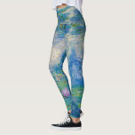 Waterlilies, 1916-1919 av Claude Monet Leggings<br><div class="desc">Claude Monet - Waterlilies,  1916-1919. Oscar-Claude Monet (1840-1926) var en Fransk målare och grundare av en imponerande målning som ses som en nyckel prekursor till modernisering,  särskilt i hans försök att måla naturen som han uppfattade den.</div>