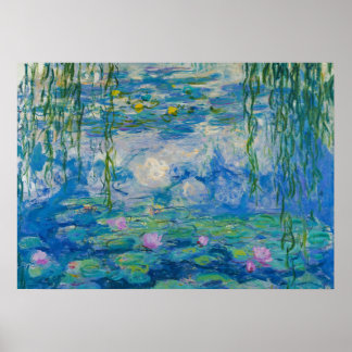 Waterlilies, 1916-1919 av Claude Monet Poster