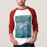 Waterlilies, 1916-1919 av Claude Monet T Shirt<br><div class="desc">Claude Monet - Waterlilies,  1916-1919. Oscar-Claude Monet (1840-1926) var en Fransk målare och grundare av en imponerande målning som ses som en nyckel prekursor till modernisering,  särskilt i hans försök att måla naturen som han uppfattade den.</div>