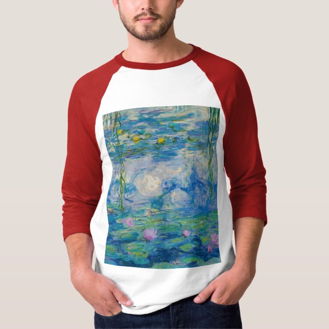 Waterlilies, 1916-1919 av Claude Monet T Shirt (Framsida)