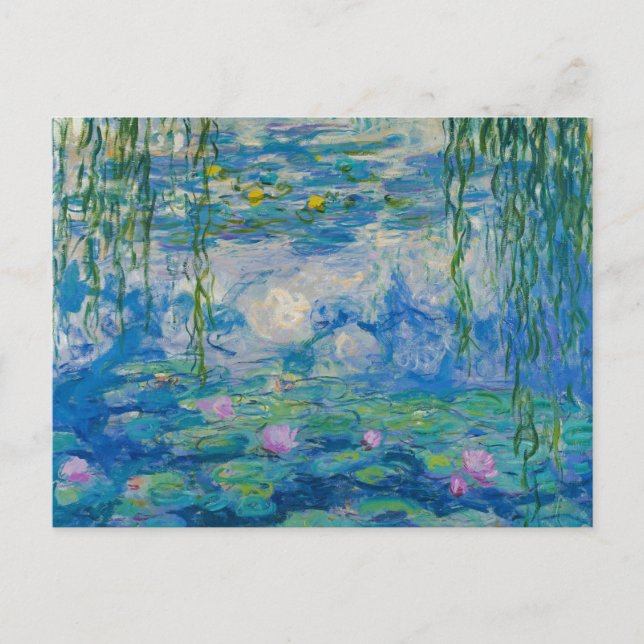 Waterlilies, 1916-1919 av Claude Monet Vykort (Framsida)