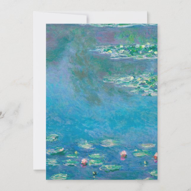 Waterlilies av Claude Monet Fine Art Painting (Framsida)