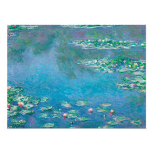 Waterlilies av Claude Monet Fine Art Painting Fototryck