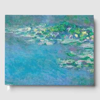 Waterlilies av Claude Monet Fine Art Painting Gästböcker