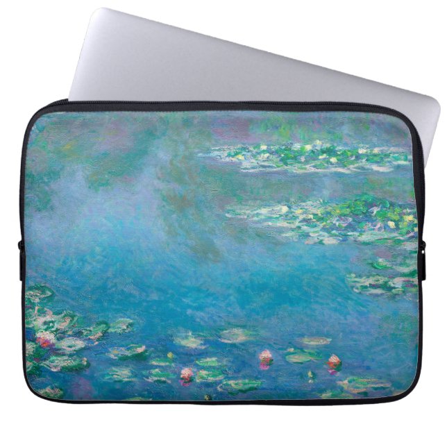 Waterlilies av Claude Monet Fine Art Painting Laptop Fodral (Framsidan)