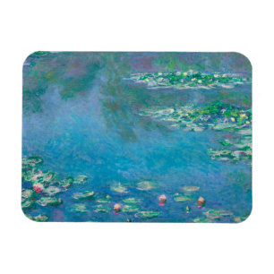 Waterlilies av Claude Monet Fine Art Painting Magnet