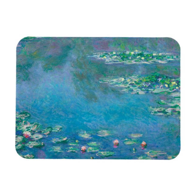 Waterlilies av Claude Monet Fine Art Painting Magnet (Horisontell)