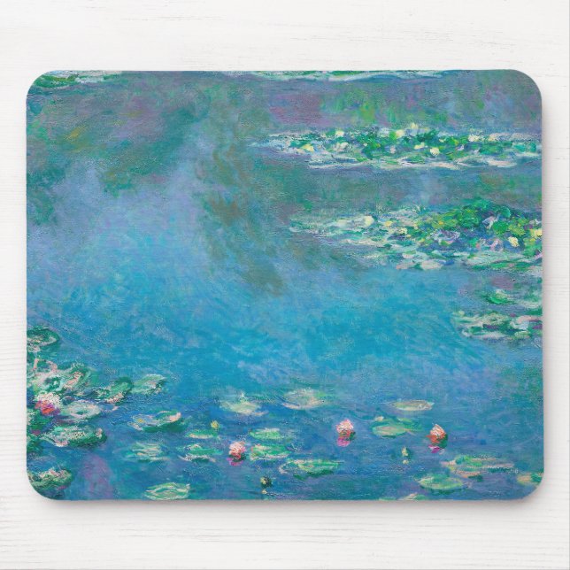 Waterlilies av Claude Monet Fine Art Painting Musmatta (Framsidan)