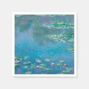 Waterlilies av Claude Monet Fine Art Painting Pappersservett