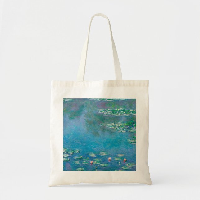 Waterlilies av Claude Monet Fine Art Painting Tygkasse (Framsidan)