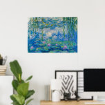 Waterlilies av Claude Monet Poster<br><div class="desc">Claude Monet - Waterlilies,  1916-1919. Oscar-Claude Monet (1840-1926) var en Fransk målare och grundare av en imponerande målning som ses som en nyckel prekursor till modernisering,  särskilt i hans försök att måla naturen som han uppfattade den.</div>