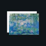 Waterlilies av Claude Monet Tack Kort<br><div class="desc">Claude Monet - Waterlilies,  1916-1919. Oscar-Claude Monet (1840-1926) var en Fransk målare och grundare av en imponerande målning som ses som en nyckel prekursor till modernisering,  särskilt i hans försök att måla naturen som han uppfattade den.</div>