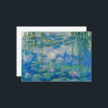 Waterlilies av Claude Monet Tack Kort<br><div class="desc">Claude Monet - Waterlilies,  1916-1919. Oscar-Claude Monet (1840-1926) var en Fransk målare och grundare av en imponerande målning som ses som en nyckel prekursor till modernisering,  särskilt i hans försök att måla naturen som han uppfattade den.</div>