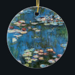 Waterlilies av Claude Monet, Vintage Impressionism Julgransprydnad Keramik<br><div class="desc">Waterlilies (1914) av Claude Monet är en vintage konstmålning för bra. En av många variationer i vatten lily blommigt-målningar som Monet målade av dammen i sin blomsterträdgård i Giverny, Frankrike. Om konstnären: Claude Monet (1840-1926) var en av grundarna av den Fransk målningsrörelsen och de flesta av hans målningar var "en...</div>