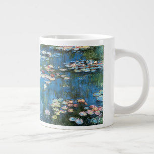 Waterlilies av Claude Monet, Vintage Impressionism Jumbo Mugg
