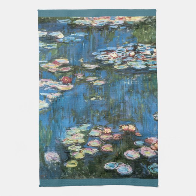 Waterlilies av Claude Monet, Vintage Impressionism Kökshandduk (Vertikal)