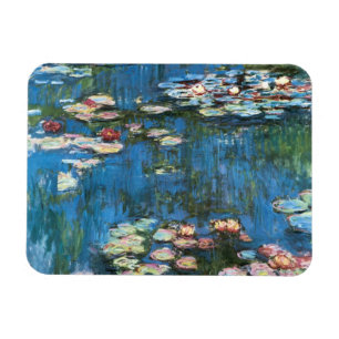 Waterlilies av Claude Monet, Vintage Impressionism Magnet