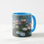 Waterlilies av Claude Monet, Vintage Impressionism Mugg<br><div class="desc">Waterlilies (1914) av Claude Monet är en vintage konstmålning för bra. En av många variationer i vatten lily blommigt-målningar som Monet målade av dammen i sin blomsterträdgård i Giverny, Frankrike. Om konstnären: Claude Monet (1840-1926) var en av grundarna av den Fransk målningsrörelsen och de flesta av hans målningar var "en...</div>